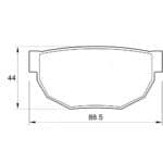KBC Brake Pads (Rear) for Nissan Skyline
