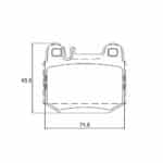 KBC Brake Pads (front) for Mercedes