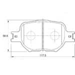 KBC Brake Pads (front) for Toyota Run X