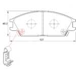 KBC Brake Pads (front) for Hyundai