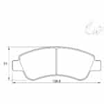 KBC Brake Pads (Front) for Peugeot, Citroen