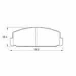 KBC Brake Pads (Rear) for Mazda
