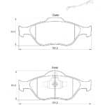 KBC Brake Pads (Front) for Ford Ka, Figo, Fiesta