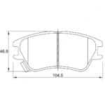 KBC Brake Pads (Front) for Hyundai Atos