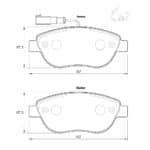 KBC Brake Pads (Front) for Fiat Stilo