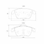 KBC Brake Pads (Front) for Audi, Citroen, Peugeot, VW