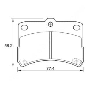 KBC Brake Pads (Front) for Daihatsu Cuore