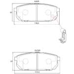KBC Brake Pads (Rear) for Kia Sorento