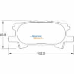 Stone Brake Pad Set - Rear SP34620