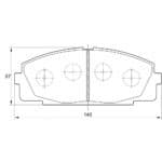 KBC Brake Pads (Front) for Toyota Quantum