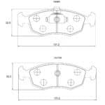KBC Brake Pads (Front) for Fiat Strada