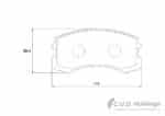 KBC Brake Pads (Front) for Mitsubishi