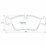 Stone Brake Pad Set Front SP35020