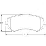KBC Brake Pads (front) for,Nissan