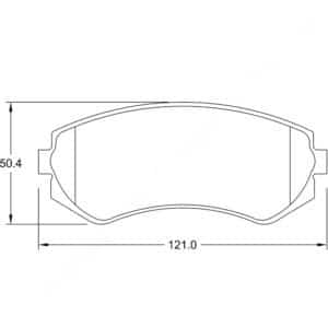 KBC Brake Pads (front) for,Nissan
