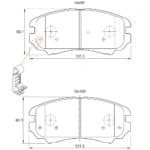KBC Brake Pads (Front) for Honda, Hyundai, Kia