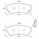 KBC Brake Pads (Front) for TATA, Chana