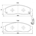 KBC Brake Pads (Front) for Nissan