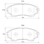 KBC Brake Pads (front) for,Ford Ranger