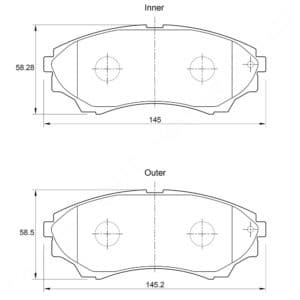 KBC Brake Pads (front) for,Ford Ranger