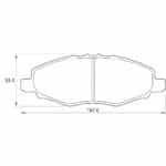 KBC Brake Pads (front) for,Nissan