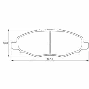KBC Brake Pads (front) for,Nissan