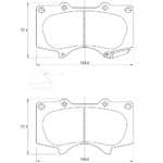 KBC Brake Pads (Front) for Mitsubishi, Toyota
