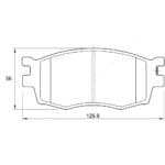 KBC Brake Pads (Front) for Hyundai i20, Accent, Kia Rio