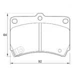 KBC Brake Pads (Front) for Kia Rio