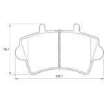 KBC Brake Pads (front) for  INERSTAR,Opel Movano
