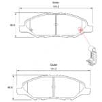 KBC Brake Pads (Front) for Nissan, Toyota