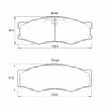 KBC Brake Pads (front) for Mitsubishi