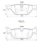 Stone Brake Pad Set Rear SP36140