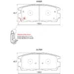 KBC Brake Pads (Rear) for Chevrolet, Kia, Opel