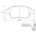 KBC Brake Pads (Front) for Opel Corsa, Opel Adam