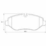 KBC Brake Pads (Front) for Mercedes Benz