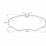 KBC Brake Pads (Front) for Nissan, Opel, Renault