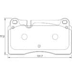 KBC Brake Pads (FRONT) for VW Toureg 1  D3650