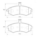 KBC Brake Pads (Front) for Hyundai, Kia