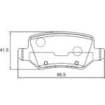KBC Brake Pads (Rear) for Mercedes A-Class, B-Class