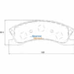 Stone Brake Pad Set Front SP33180