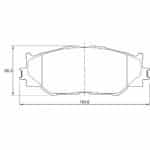 KBC Brake Pads (Front) for Ford, Lexus