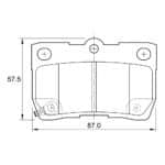 KBC Brake Pads (Rear) for Lexus