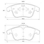 KBC Brake Pads (Front) for Audi, Citroen, Jaguar, Land Rover, Volvo