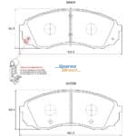 Stone Brake Pad Set Front SP82260