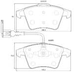 KBC Brake Pads (Front) for VW Kombi, Crew Cab, Panel Van