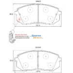Stone Brake Pad Set Front SP83880