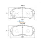 KBC Brake Pads (Rear) for Hyundai, Kia