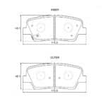KBC Brake Pads (Rear) for Hyundai