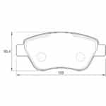 KBC Brake Pads (Front) for Fiat, Proton